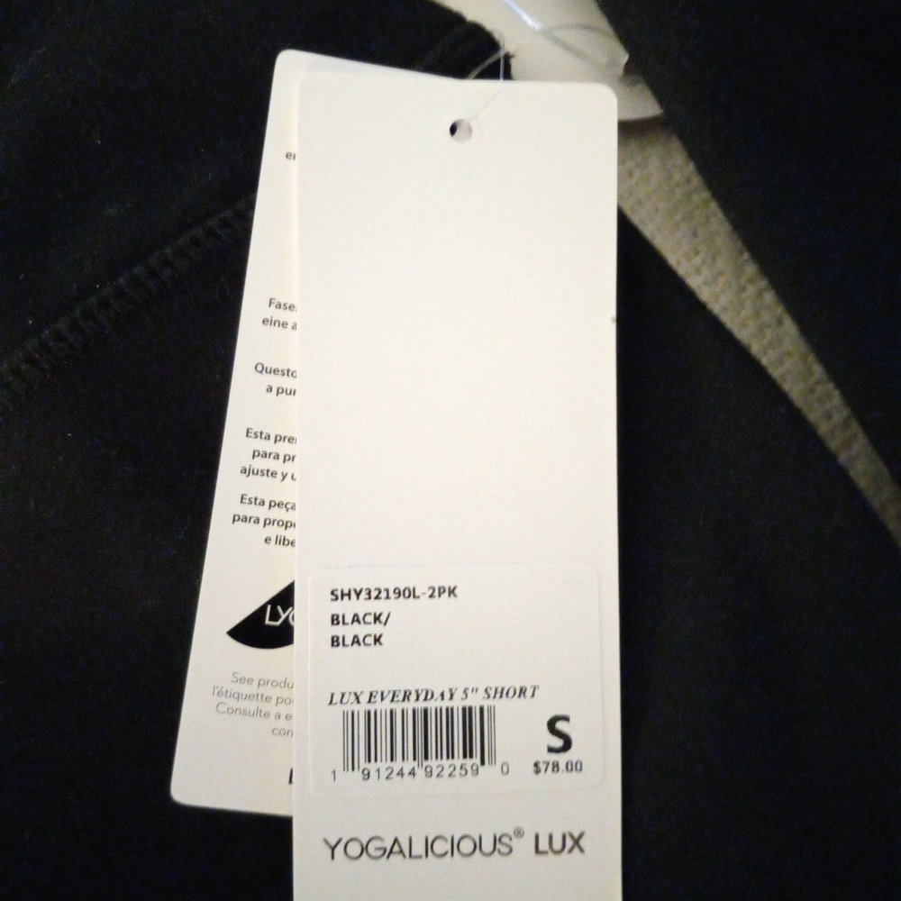 NWT (2)Pair Sz.S Women's Yogalicious Shorts - Picture 4 of 7